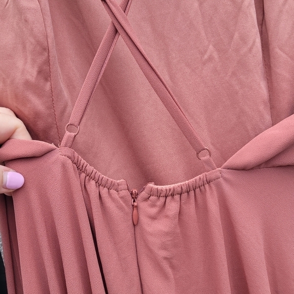 NWT Lulu's criss cross back thin straps maxi dress size M - Picture 8 of 10